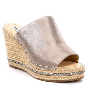 •Karl Lagerfeld• Carina Wedge Mules SZ 8